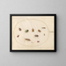 Platine 79 Twaalf insecten, waaronder luizen - Joris Hoefnagel — ingelijst kunstwerk aan de muur
