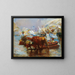 Arrival of the Caught Fish - José Navarro y Llorens — framed artwork on a wall