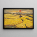 Champs moissonnés landschap scène Baskische étape - José de Martín Simón — ingelijst kunstwerk aan de muur