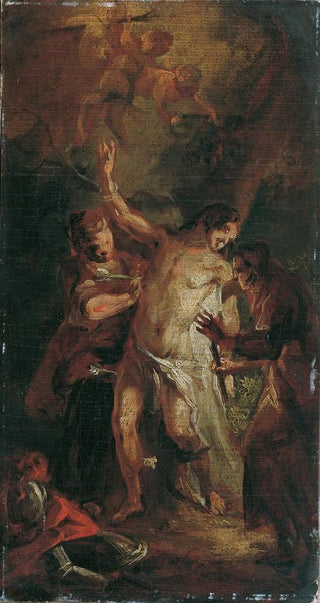 Josef Anton Mesmer - Der heilige Sebastian und die Frauen.webp