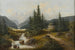 Landschap van Bach - Josef Burgaritzky — weergave van het kunstwerk