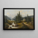 Landschap van Bach - Josef Burgaritzky — ingelijst kunstwerk aan de muur