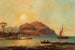View of the Bay of Palermo with Mount Pellegrino - Josef Carl Berthold Püttner — artwork view