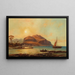 View of the Bay of Palermo with Mount Pellegrino - Josef Carl Berthold Püttner — framed artwork on a wall