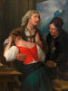 La confession - Josef Danhauser — weergave van het kunstwerk