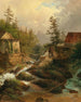 Een bergmolen - Josef Feid — weergave van het kunstwerk