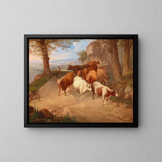 Josef Feid - Bringing the Herd down from the Alpine Pastures.webp