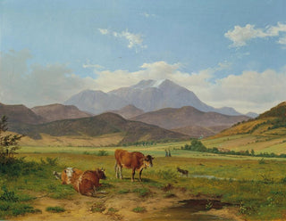 Landschap met Schneeberg - Josef Feid — weergave van het kunstwerk