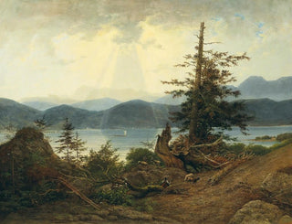 Scene at Attersee - Josef Feid — weergave van het kunstwerk