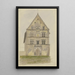 L'hôtel de ville de Karlstadt am Main - Josef Ferdinand Becker — ingelijst kunstwerk aan de muur