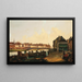 Vienna a view of the Ferdinandsbrücke - Josef Jonas — framed artwork on a wall