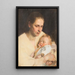 Moeder en kind - Josef Jungwirth — ingelijst kunstwerk aan de muur