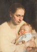 Moeder en kind - Josef Jungwirth — weergave van het kunstwerk