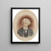 Portrait of Josef Gunkel - Josef Kriehuber — framed artwork on a wall