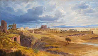 Josef Langl - Rome as seen from the Via Appia.webp