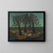 Groep bomen - Josef Scharl — ingelijst kunstwerk aan de muur