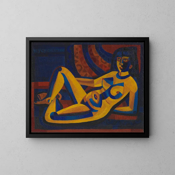Viyayarutha - Josef Scharl — ingelijst kunstwerk aan de muur