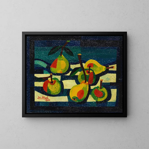 Appels en peren - Josef Scharl — ingelijst kunstwerk aan de muur