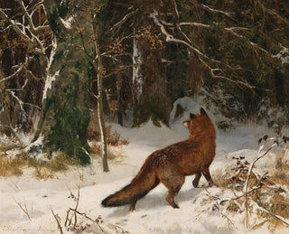 Winterontmoeting - Josef Schmitzberger — weergave van het kunstwerk