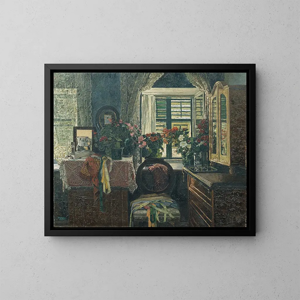 Binnen schilderij - Josef Stoitzner — ingelijst kunstwerk aan de muur