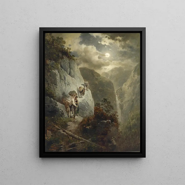 Josef Thoma - Anstieg in einer Mondnacht.webp