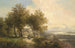 Landschap aan de rivier - Josef Thoma — weergave van het kunstwerk