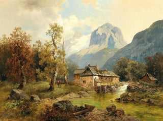 Motief van Tirol - Josef Thoma — weergave van het kunstwerk