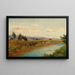 Summer landscape with stream - Josef Willroider — framed artwork on a wall