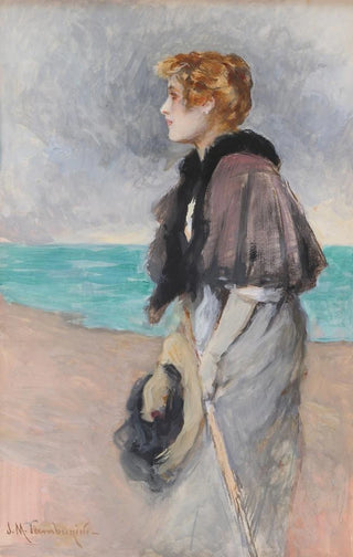 Josep Maria Tamburini i Dalmau - Young Girl with a Hat.webp