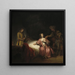 van Joseph die door de vrouw van Potifar wordt beschuldigd - Volgeling van Rembrandt van Rijn — ingelijst kunstwerk aan de muur