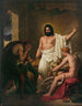Philémon and Baucis receive Jupiter and Mercury - Joseph Ferdinand Lancrenon — artwork view