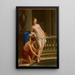 Callisto nymphe de Diane sortant du bain - Joseph Marie Vien — framed artwork on a wall