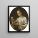 La Jeune Athénienne - Joseph Marie Vien — framed artwork on a wall