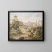 Uitzicht op het klooster van San Isidoro op Sint-Pieter in Rome - Joseph Anton Koch — ingelijst kunstwerk aan de muur