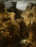 La Via Mala in de Graubünden - Joseph Anton Koch — weergave van het kunstwerk