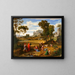 Landschap met Ruth en Boaz - Joseph Anton Koch — ingelijst kunstwerk aan de muur