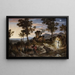 Landschap met de profeet Balaam en zijn ezel - Joseph Anton Koch — ingelijst kunstwerk aan de muur