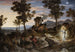 Landschap met de profeet Balaam en zijn ezel - Joseph Anton Koch — weergave van het kunstwerk