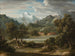 Vallée de Lauterbrunnen près d'Unterseen avec vue sur la Jungfrau - Joseph Anton Koch — weergave van het kunstwerk