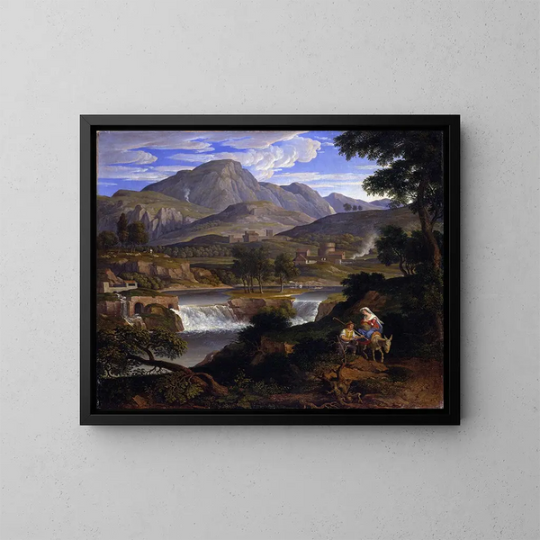 Watervallen in Subiaco - Joseph Anton Koch — ingelijst kunstwerk aan de muur
