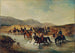 Franse cavalerie in de paardenbak - Joseph Anton Strassgschwandtner — weergave van het kunstwerk
