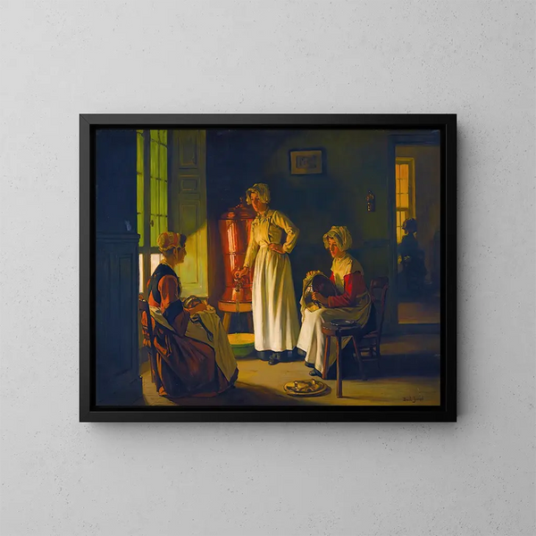 Les Polisseuses - Joseph Bail — ingelijst kunstwerk aan de muur