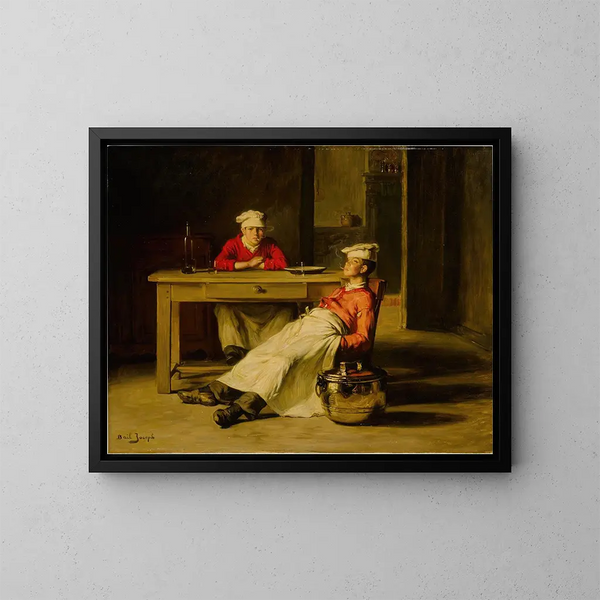 De kleine koks - Joseph Bail — ingelijst kunstwerk aan de muur