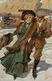 Skaters on Ice - Joseph Christian Leyendecker — artwork view