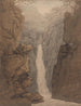 Cascade in het Lake District - Joseph Farington — weergave van het kunstwerk