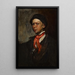 De jongen die fluit - Joseph Frank Currier — ingelijst kunstwerk aan de muur