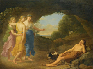 Joseph Franois Ducq - The Dream Of Daphnis In Which The Nymphs Foretell The Safe Return Of Chloe.webp