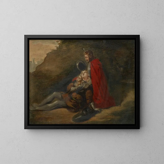 Guerrier mourant - Joseph Hasslwander — ingelijst kunstwerk aan de muur