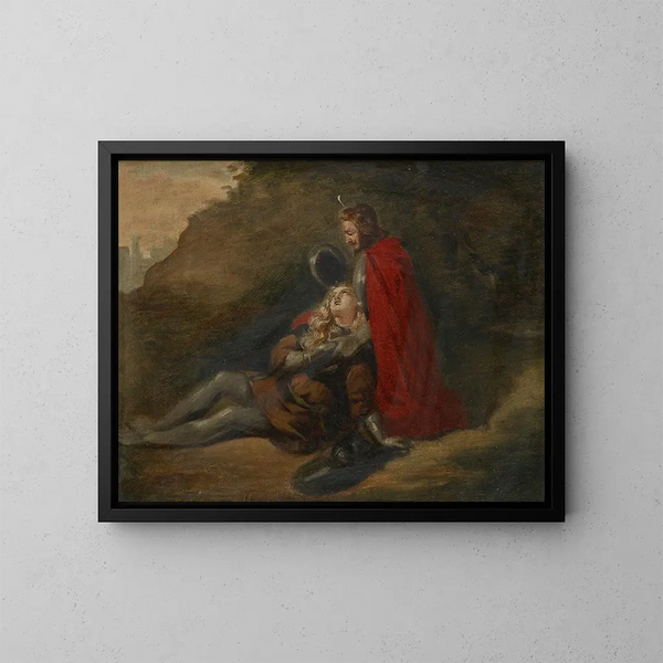Guerrier mourant - Joseph Hasslwander — ingelijst kunstwerk aan de muur