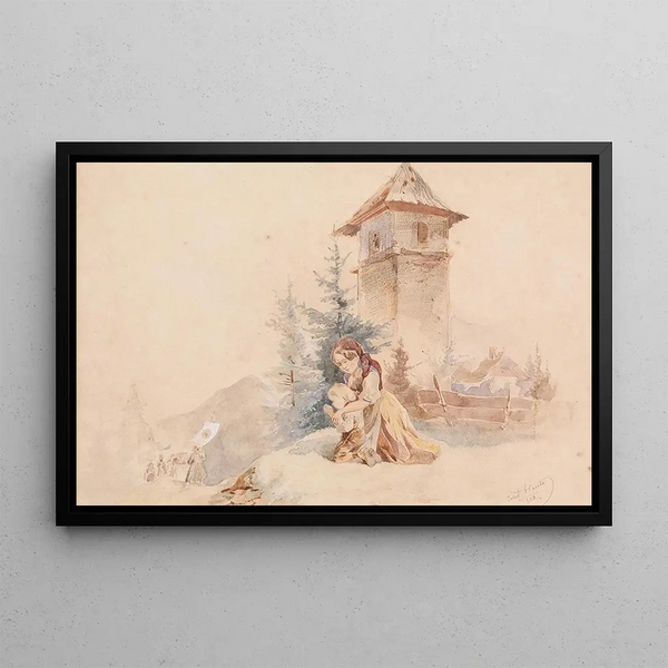 Joseph Heicke - Betende Mutter mit Kind.webp